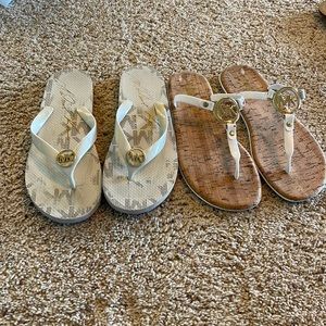 Michael Kors sandals. Two pairs. Barely Worn